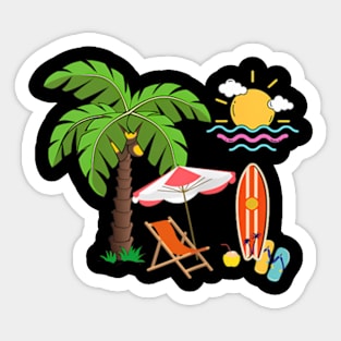 Summer Family Vacation Trip Holiday Day Off 2024 Matching Sticker